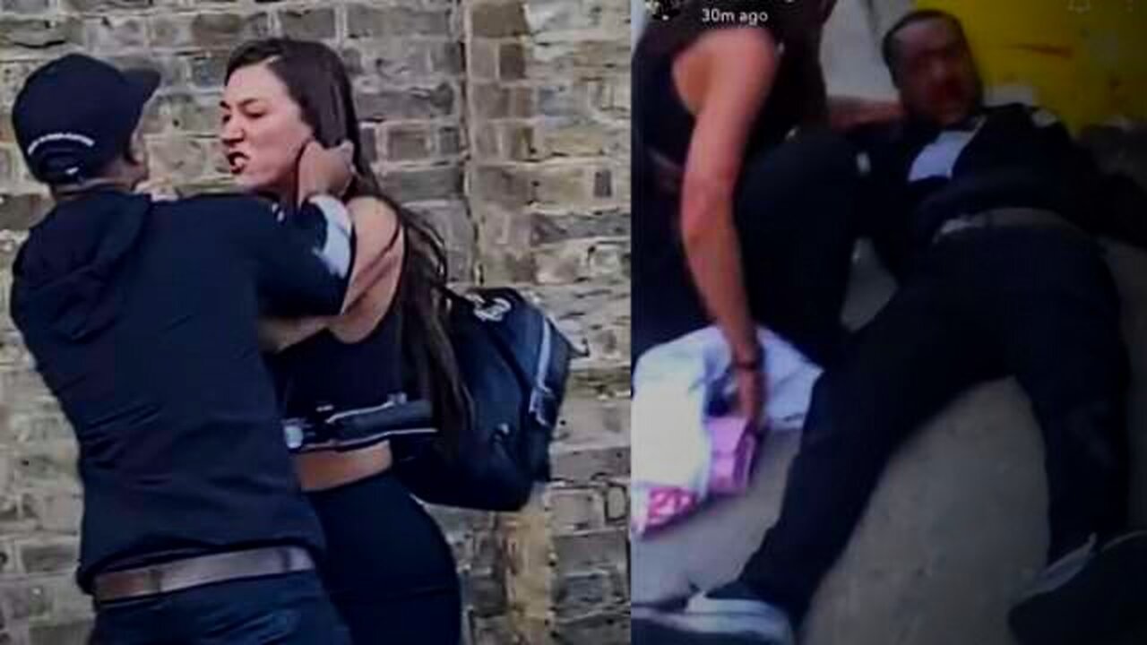 British Man Attacks Woman And Gets Some Fast Street Justice!