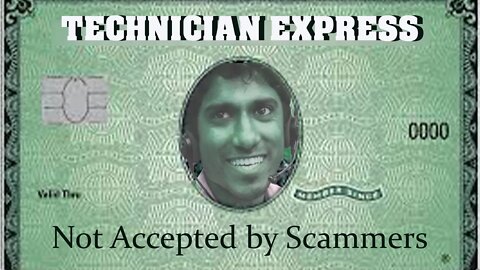 Windows Technical Dept. Scammers don't accept AMEX