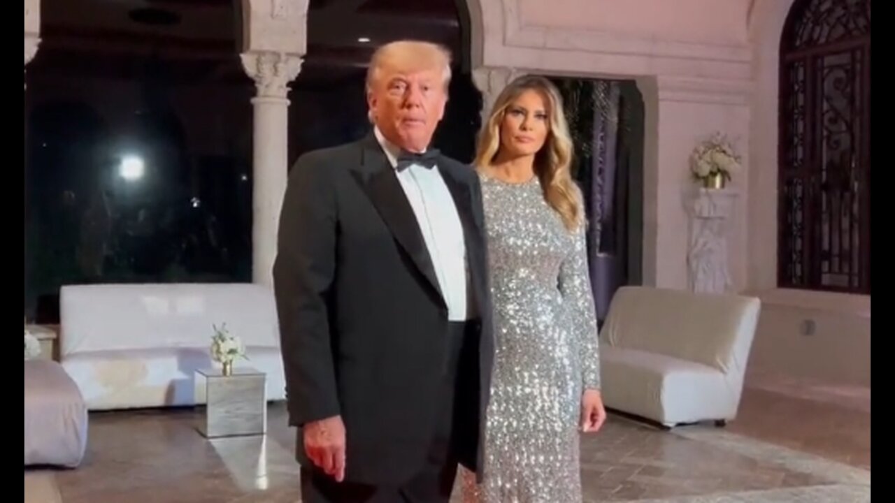 President Trump Addresses Media at Mar-a-Lago New Year’s Eve Celebration