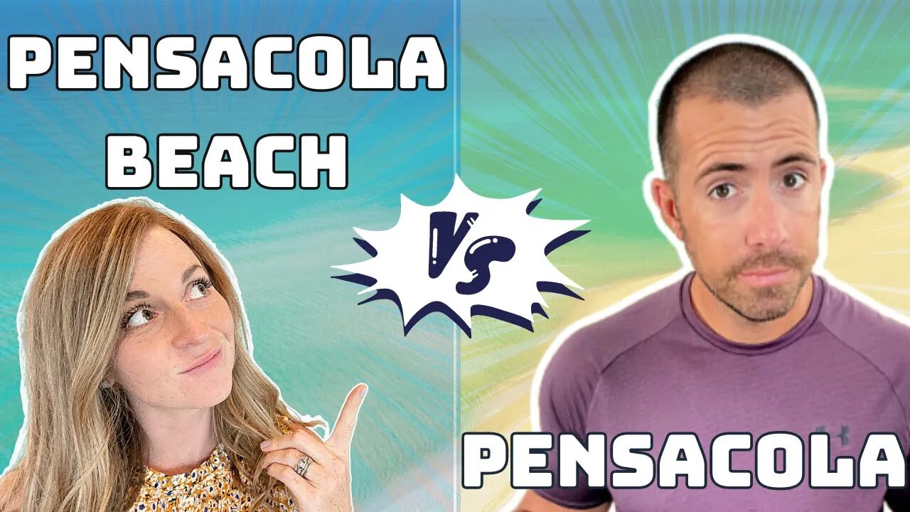 Pensacola VS Pensacola Beach FLORIDA [FROM THE SKY]