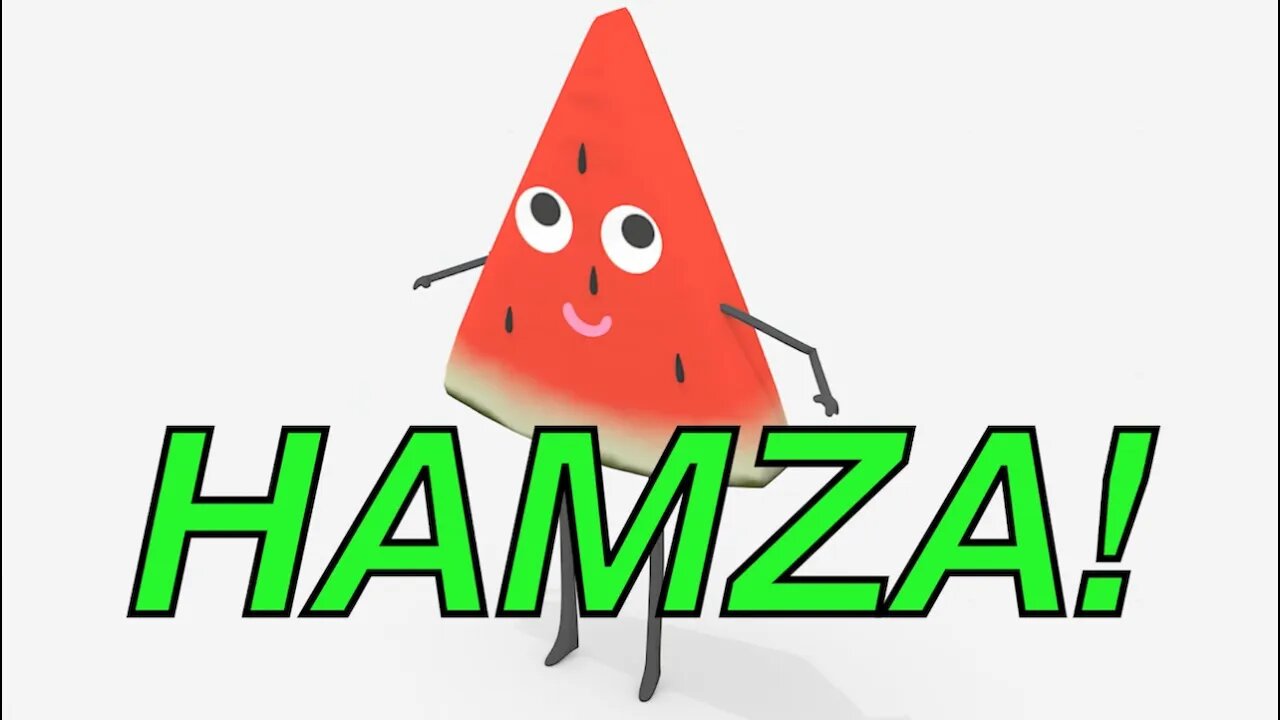 Happy Birthday HAMZA! - WATERMELON Birthday Song