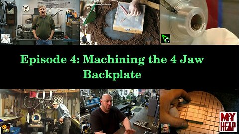 YouTube Shop Student - Episode 004 - Machining the 4 Jaw Backplate