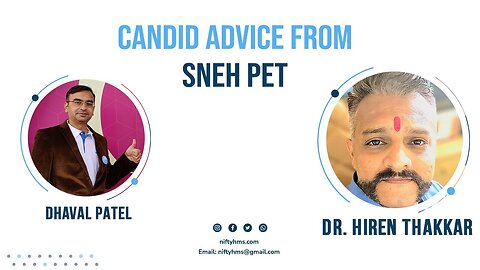 Candid advice from Dr. Hiren Thakkar - Sneh Pet to all Pet Parents