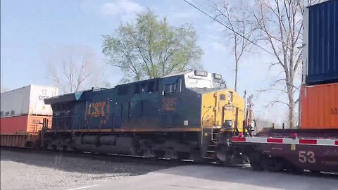 Amtrak 712 & CSX GE ES44AH 3219 Leads with CSX ET44AH 3387 DPU