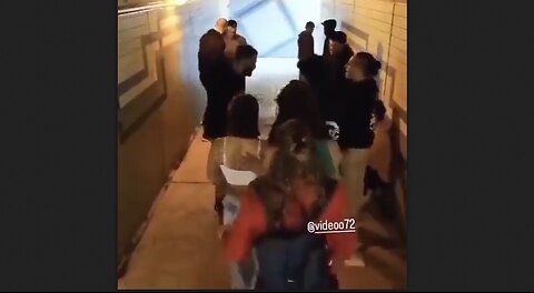 Paris metro - Invaders try to grope young French woman not knowing she is special forces soldier