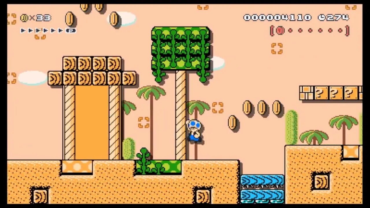 Mario Maker 2 SMB 3 Desert Levels