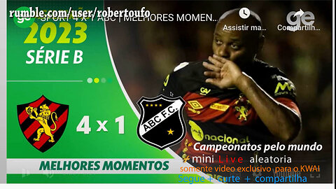 Brazil. Serie B - Sport Recife 4x1 ABC - rodada 9