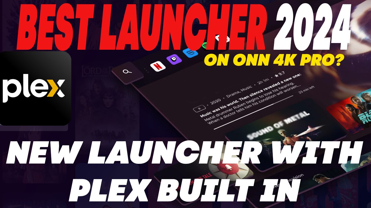 A LAUNCHER WITH PLEX BUILT IN 2024