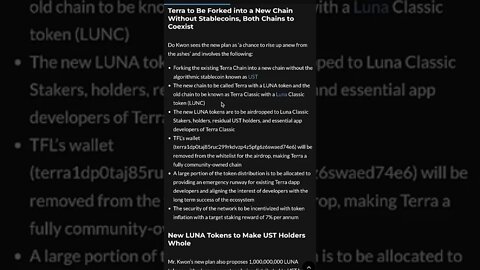 Do Kwon To Fork Terra Luna!!