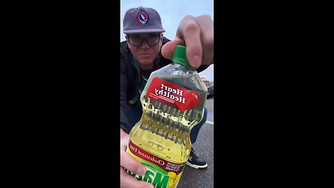 Liberal man consumes seed oil in protest of RFK Jr's appointment as Trump's Health Secretary