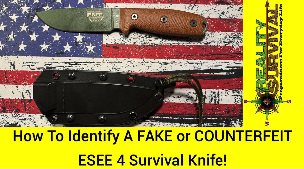 I GOT SCAMMED - How To ID A FAKE ESEE 4 Survival Knife