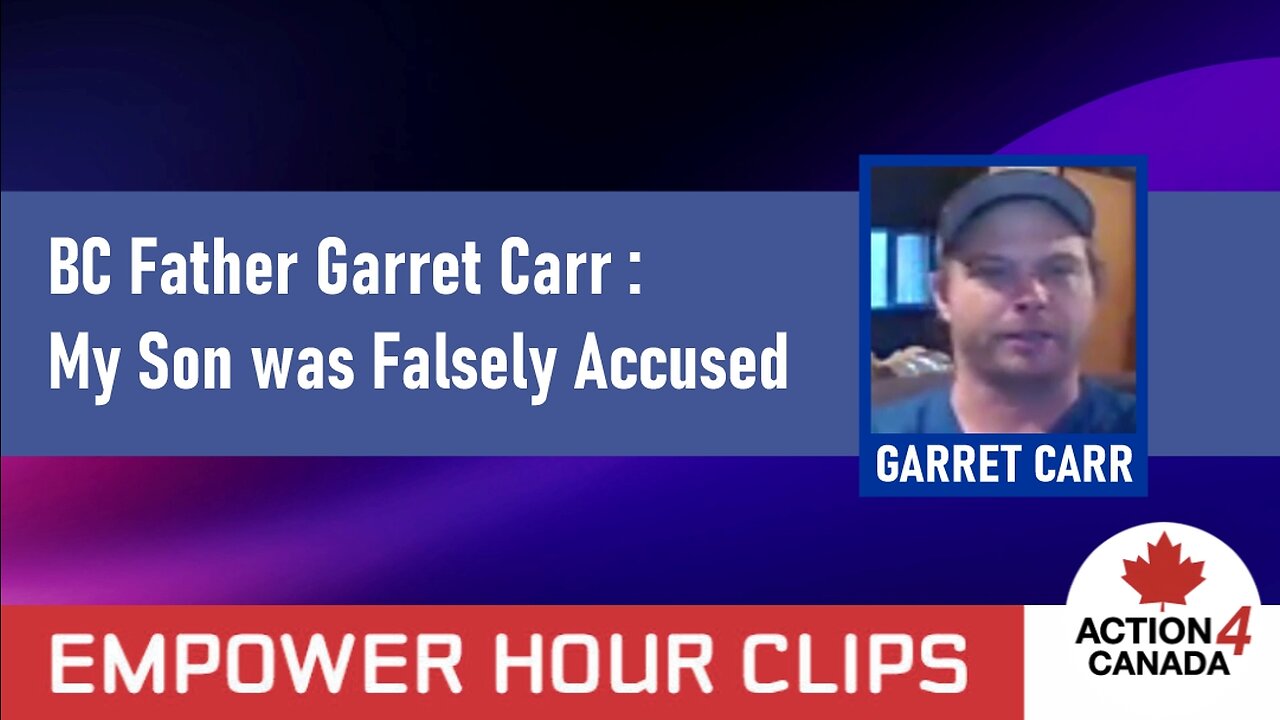 BC Father Garret Carr: My Son Was Falsely Accused