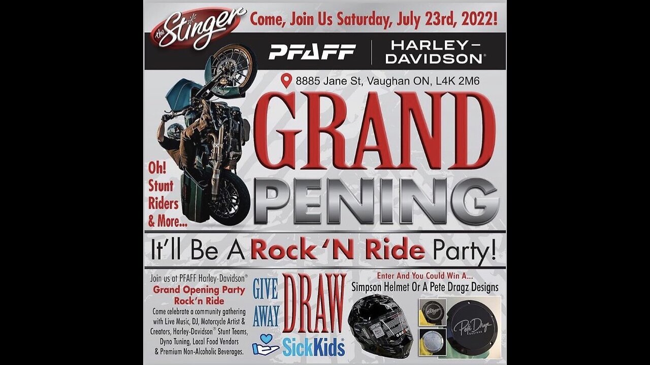 PFAFF Harley Davidson Grand Opening in Vaughan Ontario.