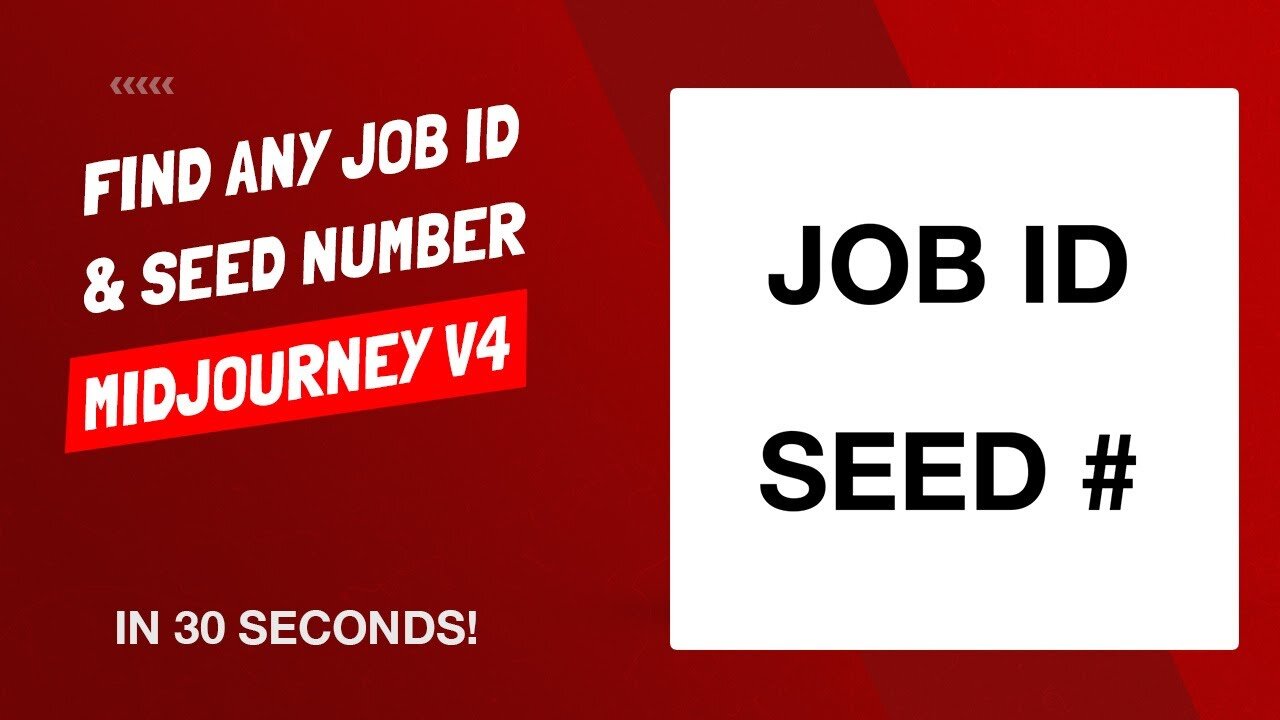 Midjourney V4 - How To Find Seed Number and Job ID For Any Image
