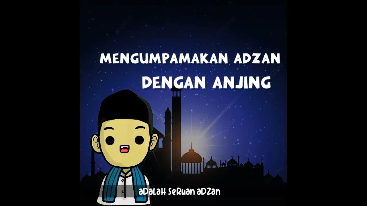 Adzan vs Anjing | Animasi dakwah UAS #short