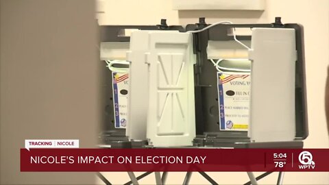 Subtropical Storm Nicole's impact on Election Day
