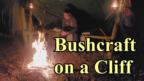 Overnight in a Triangle Shelter on a Cliff | In the Bush #110