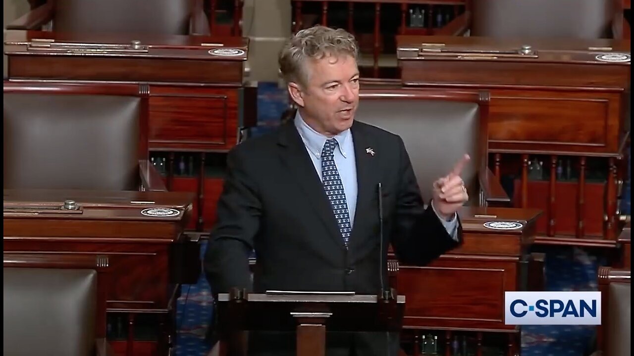 Rand Paul FLAMES Senate Dems After They RAM THROUGH 60B More for UKRAINE Rising.
