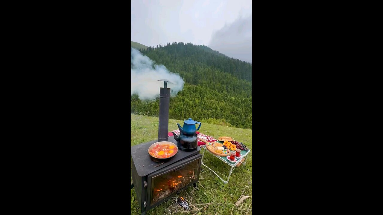 Breakfast in nature