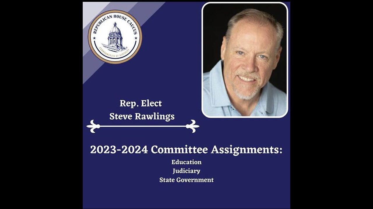 Steve Rawlings State Rep Introduction of Bills