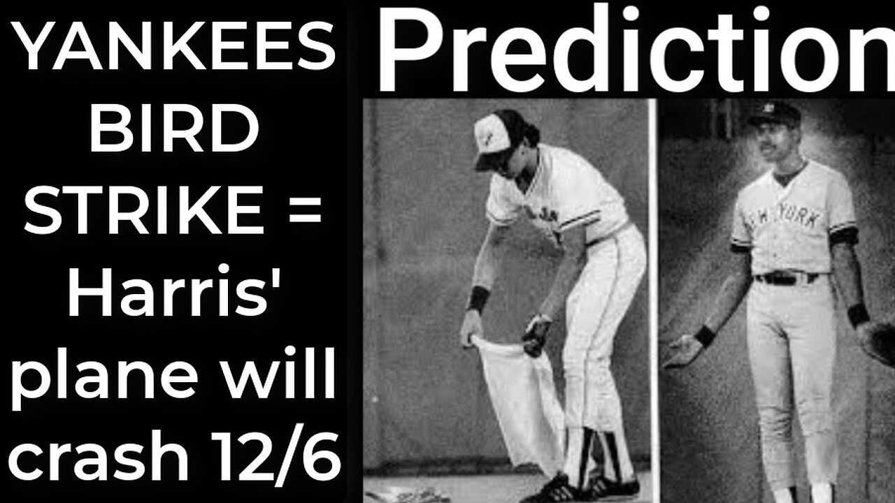 Prediction - YANKEES BIRD STRIKE = Harris’ plane will crash Dec 6