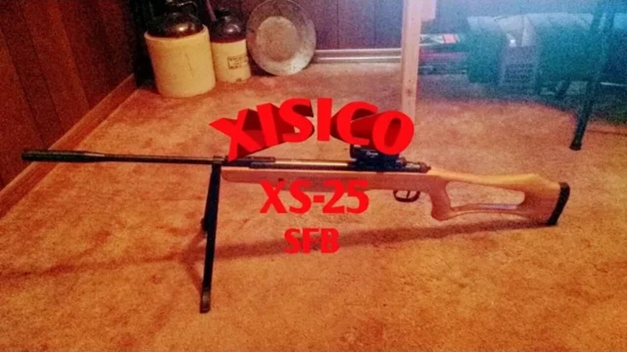 Xisico XS-25 shooting my homemade clay targets