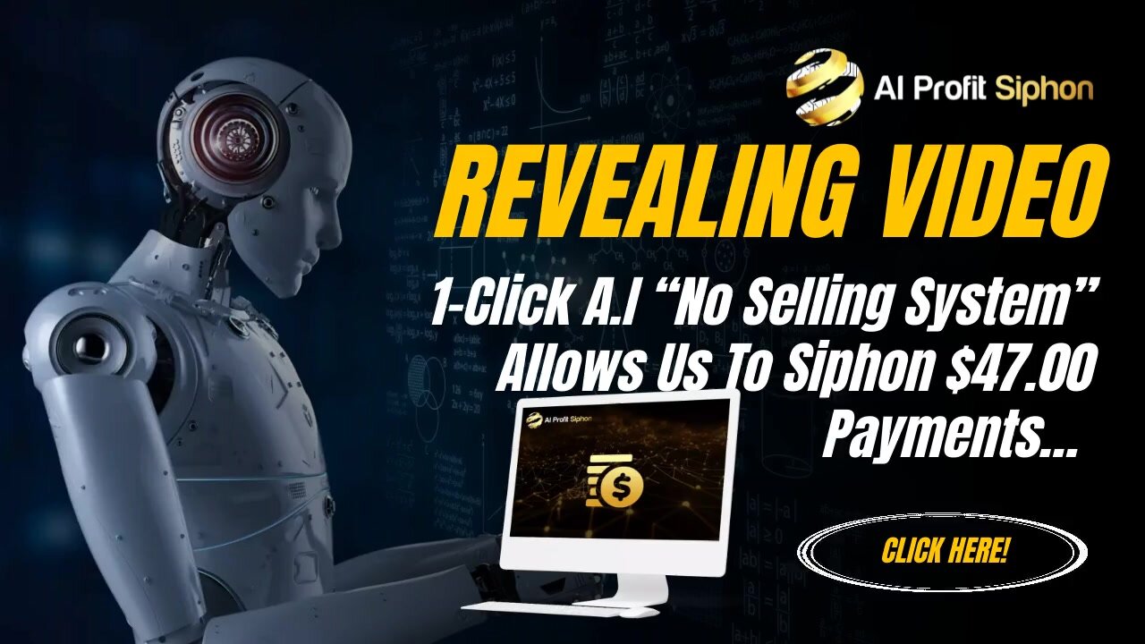 1-Click A.I “No Selling System” Allows Us To Siphon $47.00 Payments…