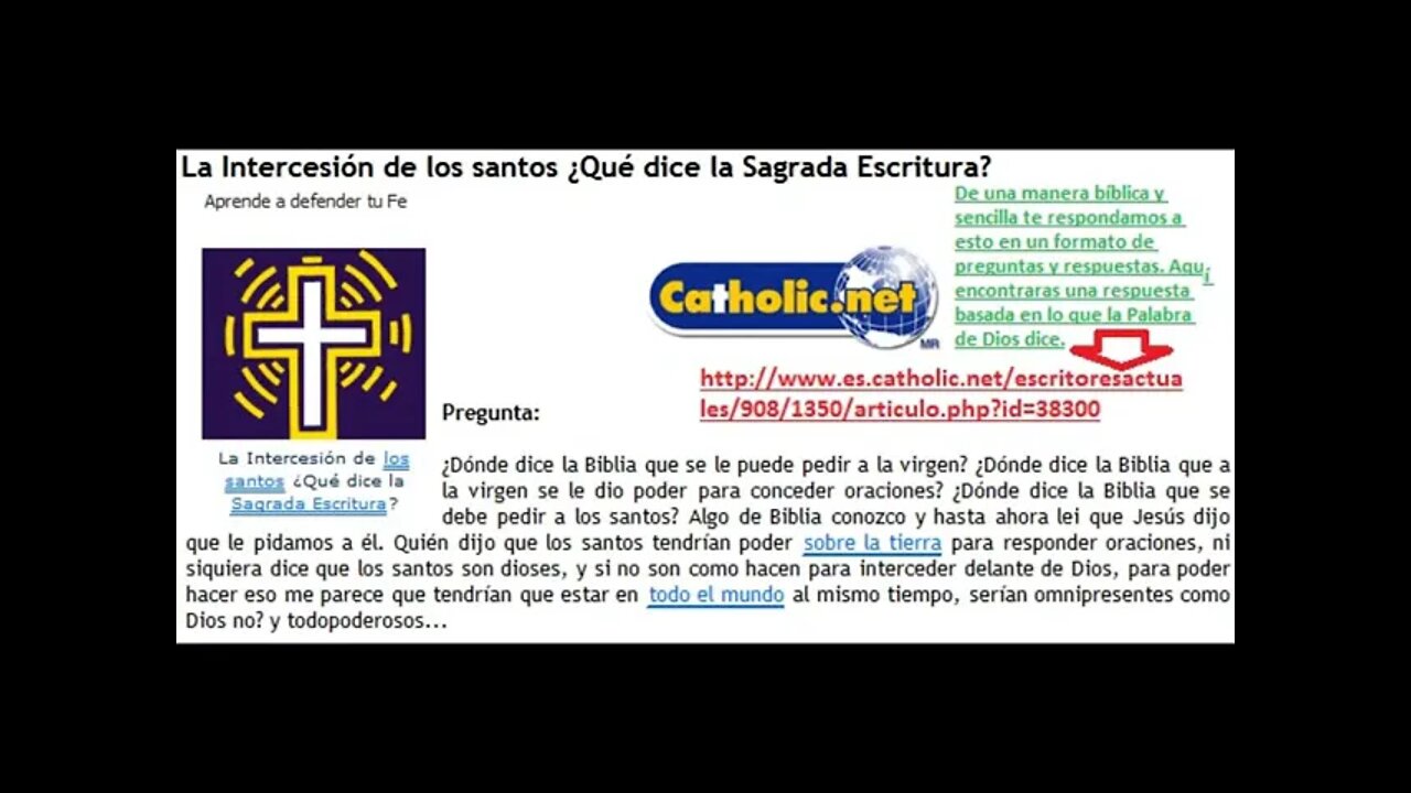 Lección 17. La intercesión de los santos