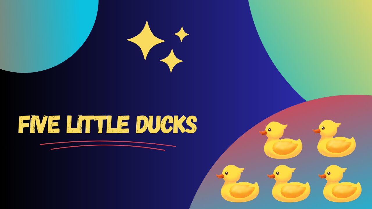 Five Little Ducks|Kids Rhymes