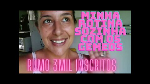 Cuidando sozinha da casa e dos gêmeos- Vlog dona de casa