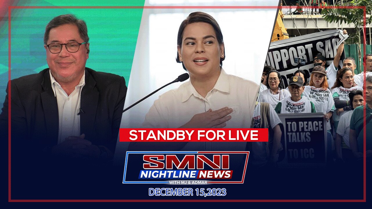 SMNI Nightline News with Admar Vilando and MJ Mondejar | December 15, 2023