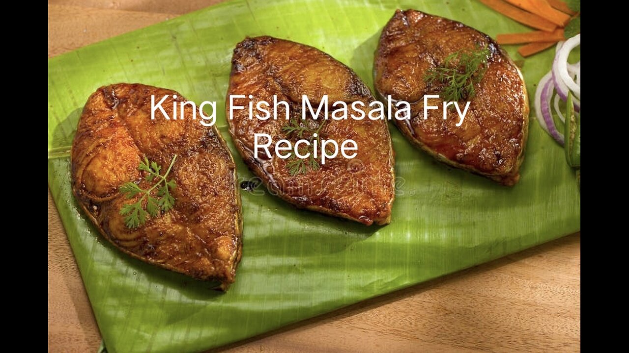 King Fish Masala Fry Recipe#Spicy vanjaram fish fry#Surmaifishfry😋