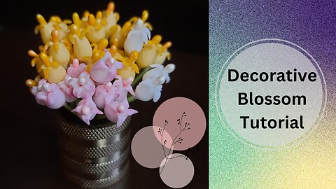 How To Make Filler Flowers : Blossom With Flower Clay | Filler Flowers Tutorial