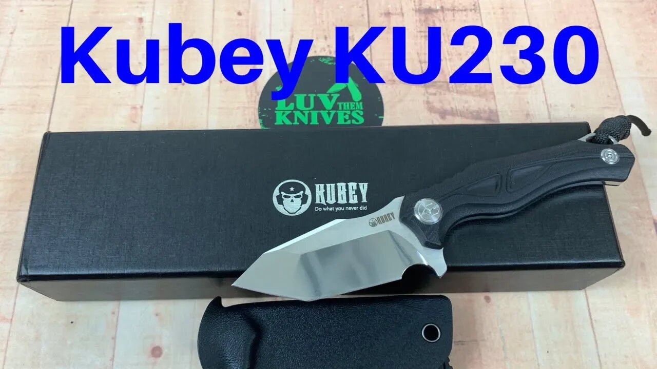 Kubey KU230 Small fixed blade D2 Budget Knife