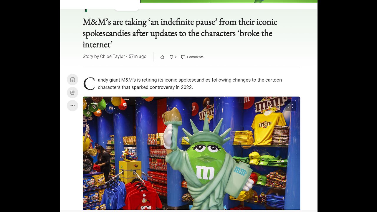 M&M's Mars Cancels Spokescandies after Breaking Internet?