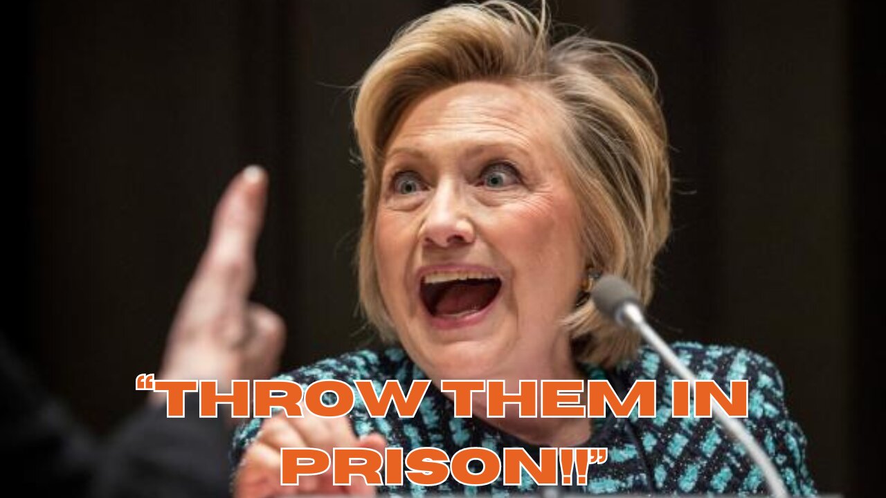 Hillary Clinton calls for Americans to be CRIMINALLY CHARGED for their speech!!