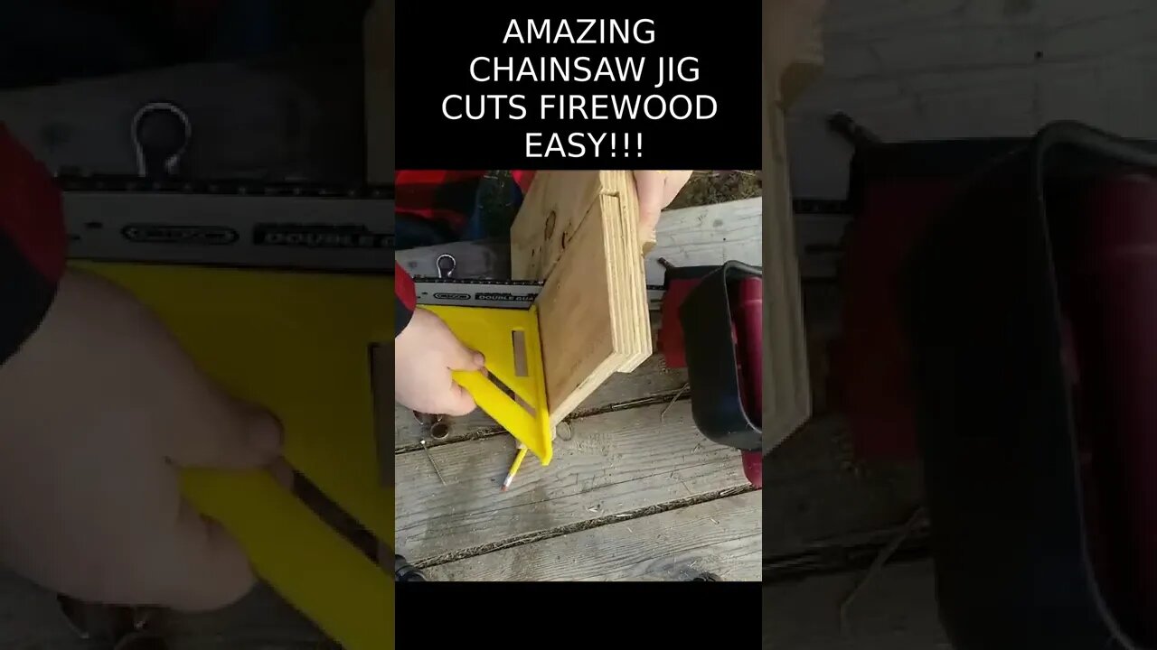 AMAZING Chainsaw Jig CUTS Firewood EASY!