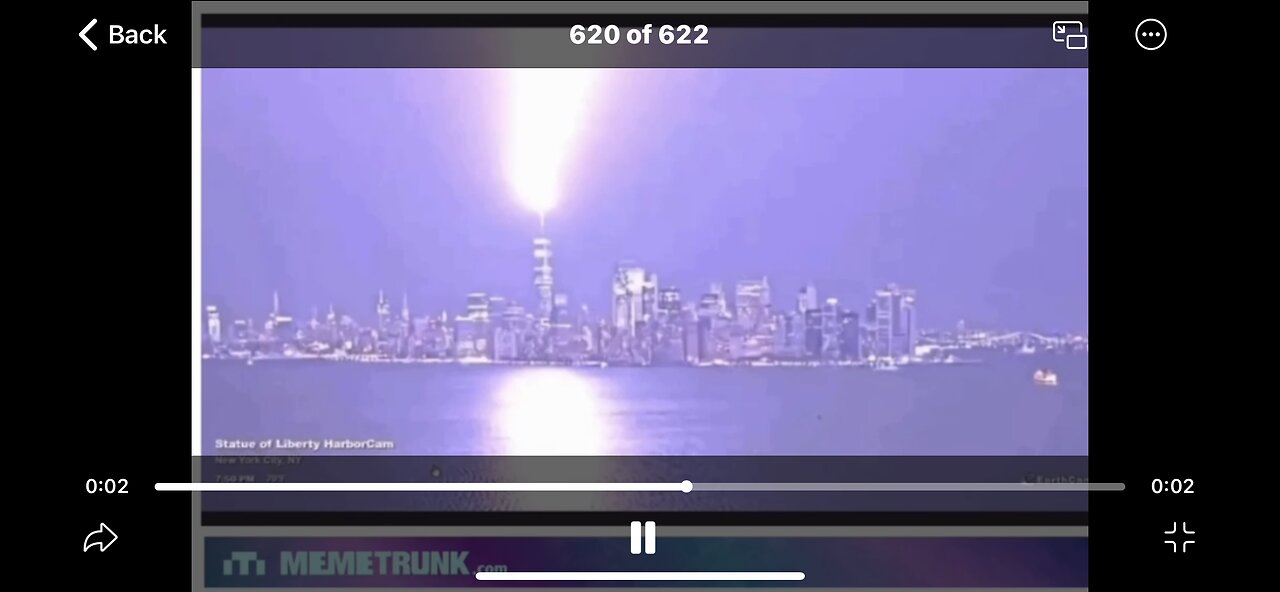 MASSIVE LIGHTNING BOLT STRIKES ONE WORLD TRADE CENTER