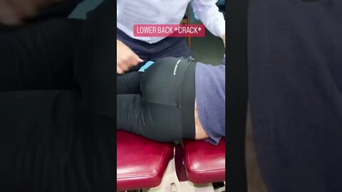 LOWER BACK CRACK |Best NYC Queens Chiropractor 👍🔥🔥🤯