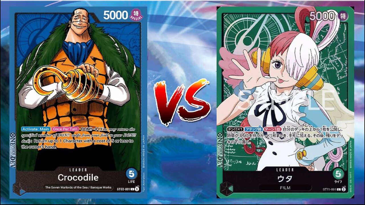 One Piece TCG Sir Crocodile VS Uta!!