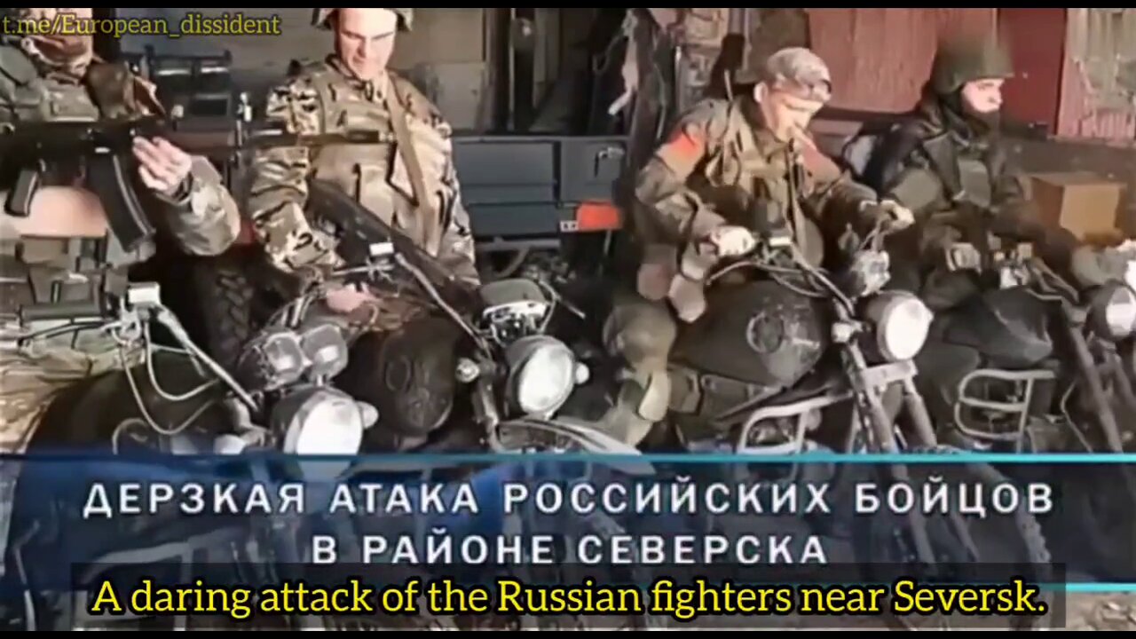 Donetsk direction Russian fighters from the “Storm” detachment of the attack on motorcycles.