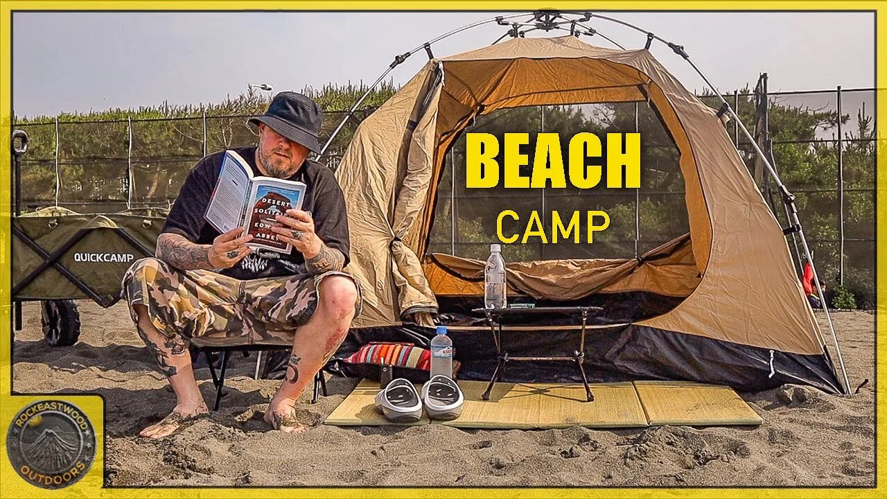 Post Covid Fatigue, Beach Day Camp in Japan Seaside Towns, Shonan, Enoshima Picnic w/Wife & Dog