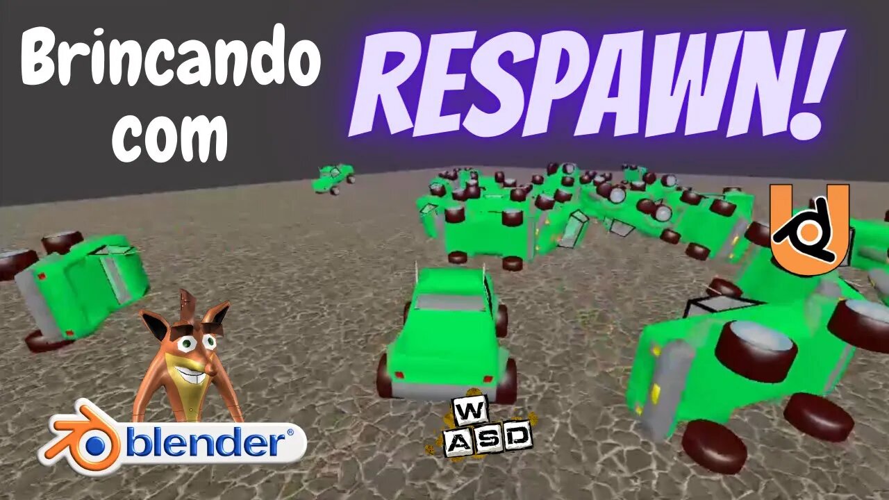 UPBGE - Brincando com Respawn de Carros