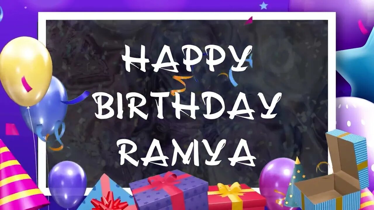 Wish you a very Happy Birthday Ramya