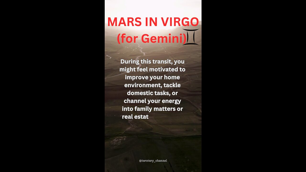 MARS in VIRGO for Gemini ♊️( what it means for you) #gemini #tarotary #astrology