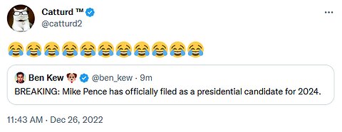 Mike Pence has officially filed as a Presidential candidate in 2024