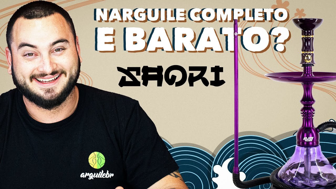 REVIEW NARGUILE COMPLETO E BARATO ALUSI SAORI - SESSAO COM FIRFAO