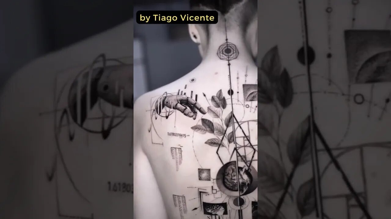 Stunning Tattoo by Tiago Vicente #shorts #tattoos #inked #youtubeshorts