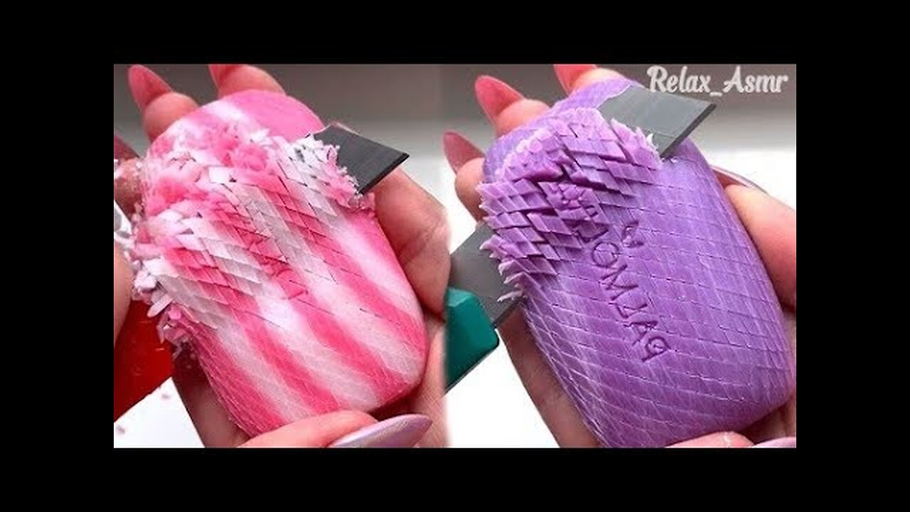 soap cutting asmr relaxing sounds no talking //asmr