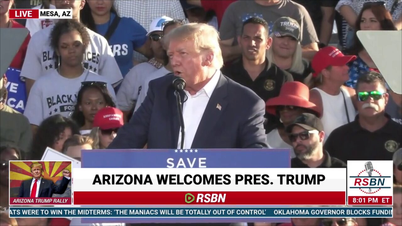 FULL SPEECH: PRESIDENT DONALD TRUMP HOLDS SAVE AMERICA RALLY IN MESA, AZ 09/10/22
